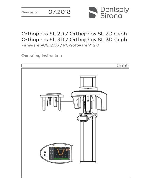 orthophos s 3d manual|6494947 GBA ORTH SL EN .